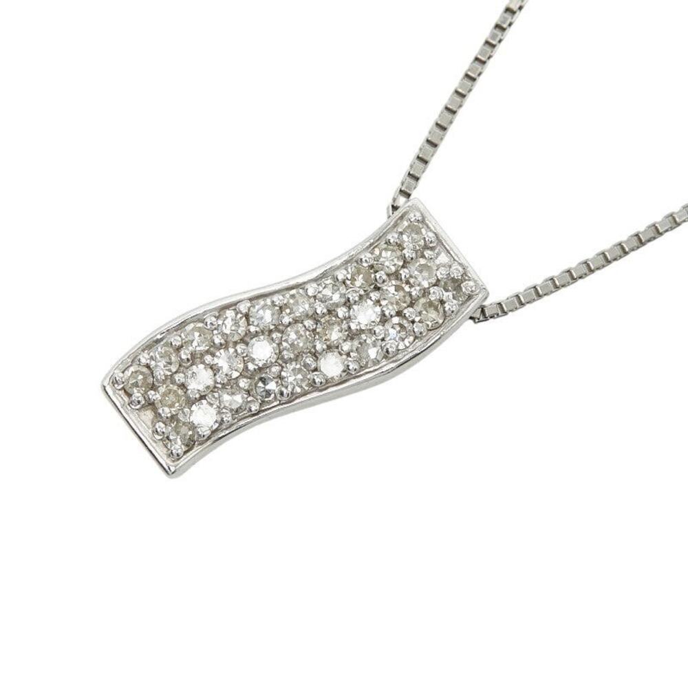 Unbranded Diamond Pendant Necklace Platinum 900 Silver